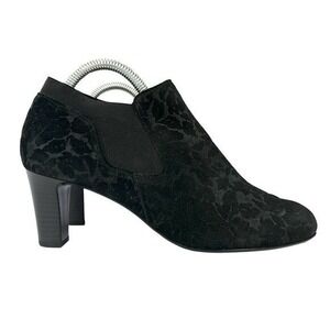 Gabor‎ Heels Chelsea Faux Black Suede Womens Shoes Size 9